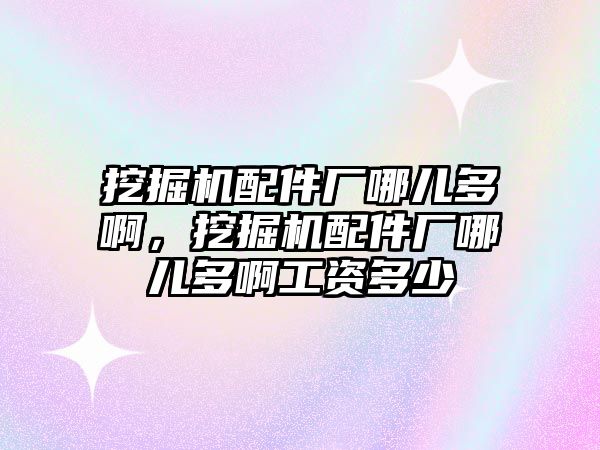 挖掘機配件廠哪兒多啊，挖掘機配件廠哪兒多啊工資多少