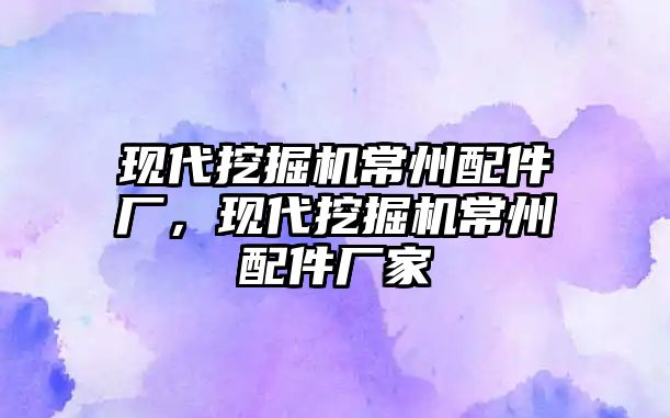 現代挖掘機常州配件廠，現代挖掘機常州配件廠家