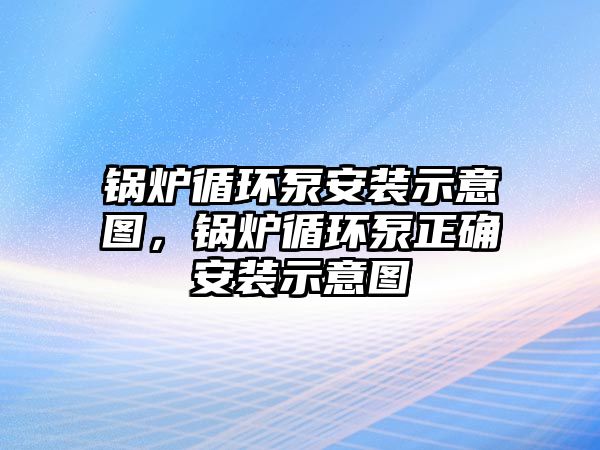 鍋爐循環泵安裝示意圖，鍋爐循環泵正確安裝示意圖