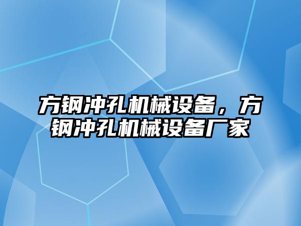 方鋼沖孔機(jī)械設(shè)備，方鋼沖孔機(jī)械設(shè)備廠家