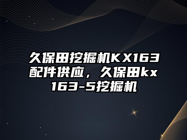 久保田挖掘機KX163配件供應，久保田kx163-5挖掘機