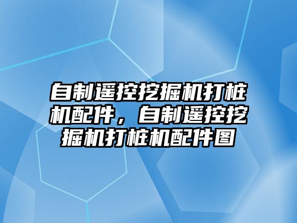 自制遙控挖掘機打樁機配件，自制遙控挖掘機打樁機配件圖