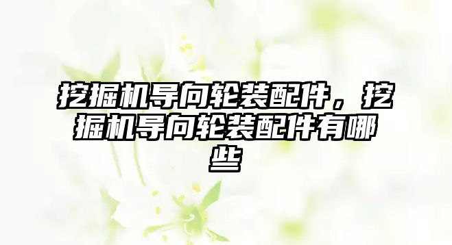 挖掘機導向輪裝配件，挖掘機導向輪裝配件有哪些