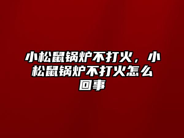 小松鼠鍋爐不打火，小松鼠鍋爐不打火怎么回事