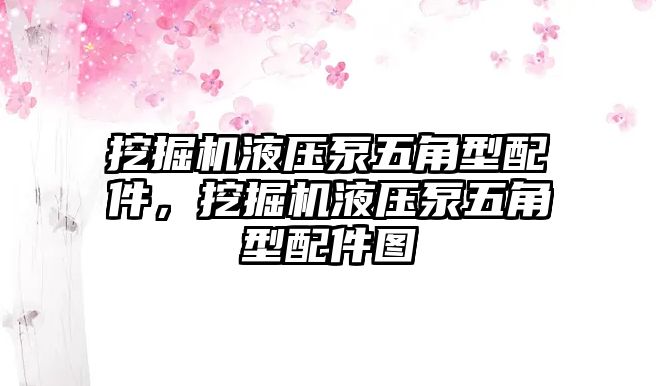 挖掘機液壓泵五角型配件，挖掘機液壓泵五角型配件圖