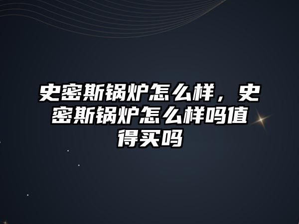 史密斯鍋爐怎么樣，史密斯鍋爐怎么樣嗎值得買嗎