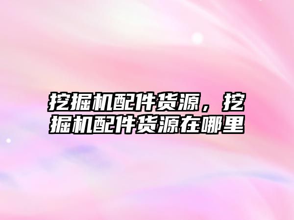 挖掘機配件貨源，挖掘機配件貨源在哪里