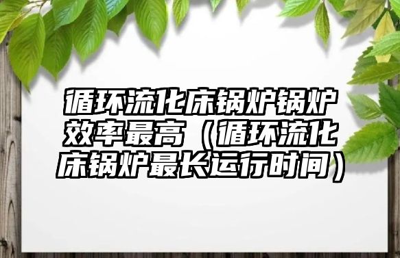 循環(huán)流化床鍋爐鍋爐效率最高（循環(huán)流化床鍋爐最長運(yùn)行時(shí)間）