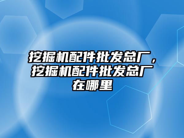 挖掘機配件批發總廠，挖掘機配件批發總廠在哪里