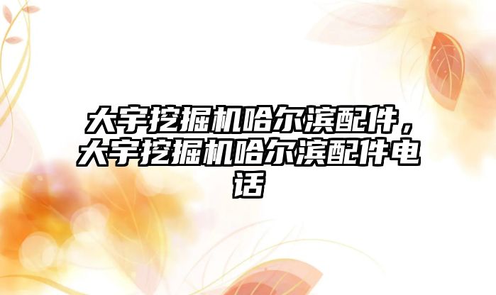 大宇挖掘機哈爾濱配件，大宇挖掘機哈爾濱配件電話