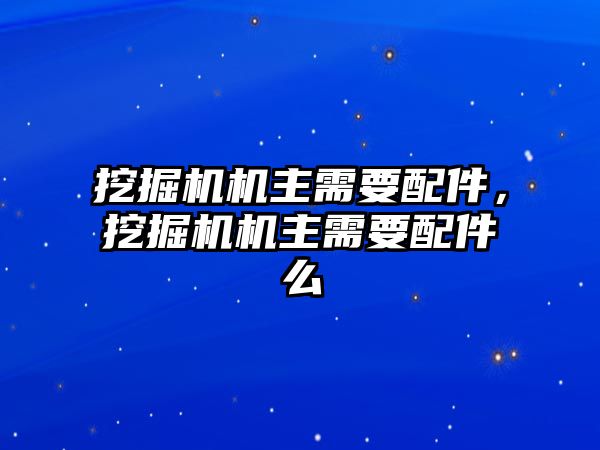 挖掘機機主需要配件，挖掘機機主需要配件么