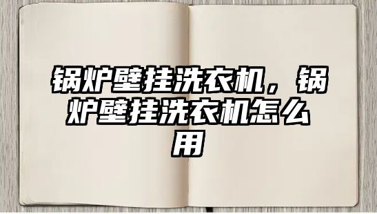 鍋爐壁掛洗衣機，鍋爐壁掛洗衣機怎么用