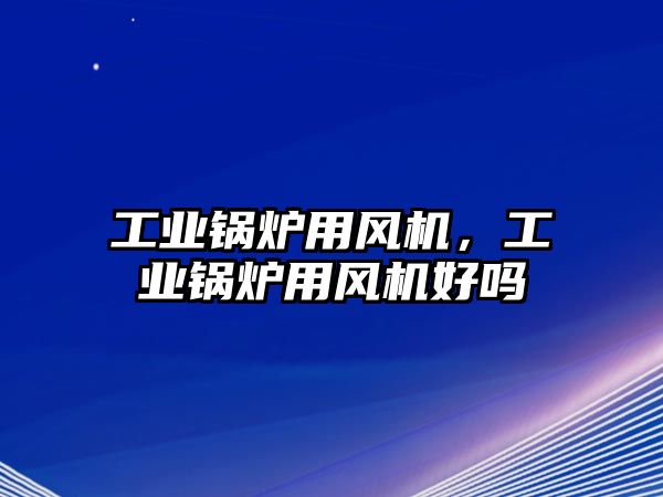 工業鍋爐用風機，工業鍋爐用風機好嗎