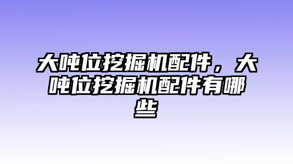 大噸位挖掘機配件，大噸位挖掘機配件有哪些