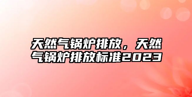 天然氣鍋爐排放，天然氣鍋爐排放標準2023