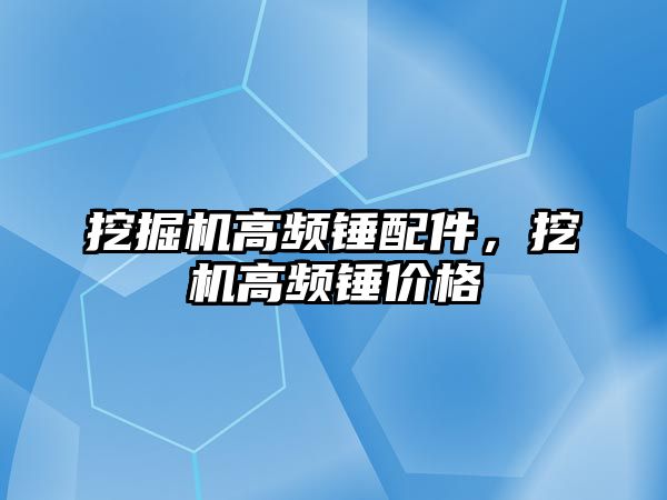 挖掘機高頻錘配件，挖機高頻錘價格