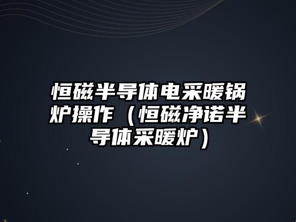 恒磁半導體電采暖鍋爐操作（恒磁凈諾半導體采暖爐）