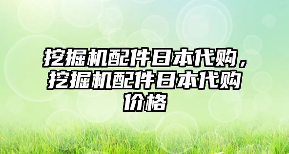 挖掘機配件日本代購，挖掘機配件日本代購價格