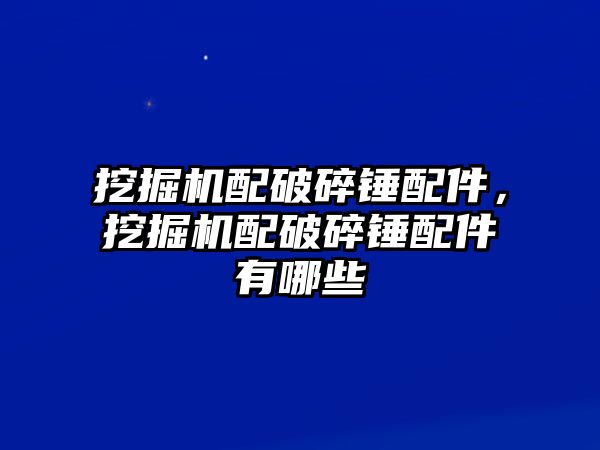 挖掘機(jī)配破碎錘配件，挖掘機(jī)配破碎錘配件有哪些