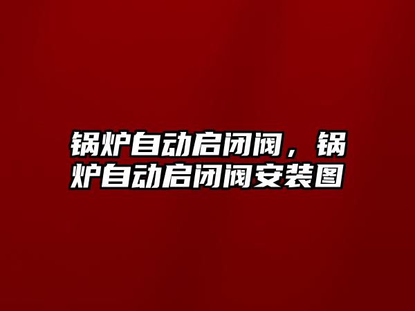 鍋爐自動啟閉閥，鍋爐自動啟閉閥安裝圖