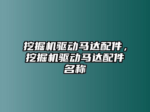 挖掘機驅(qū)動馬達配件，挖掘機驅(qū)動馬達配件名稱