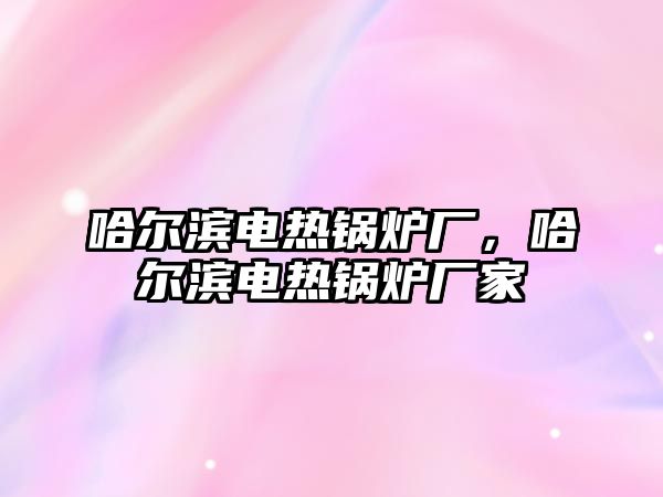 哈爾濱電熱鍋爐廠，哈爾濱電熱鍋爐廠家