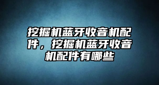 挖掘機(jī)藍(lán)牙收音機(jī)配件，挖掘機(jī)藍(lán)牙收音機(jī)配件有哪些