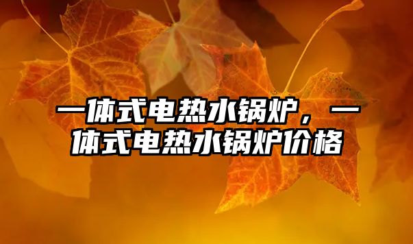 一體式電熱水鍋爐，一體式電熱水鍋爐價格