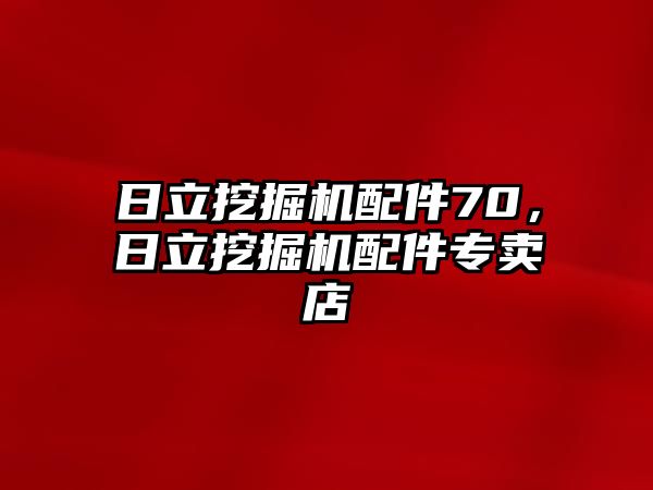 日立挖掘機配件70，日立挖掘機配件專賣店