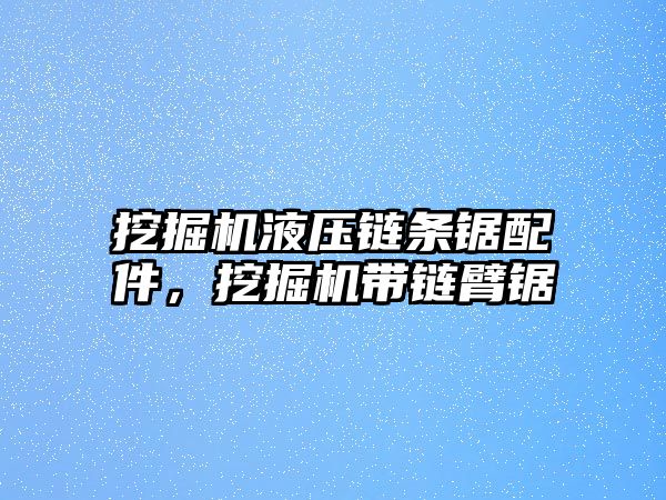 挖掘機液壓鏈條鋸配件，挖掘機帶鏈臂鋸