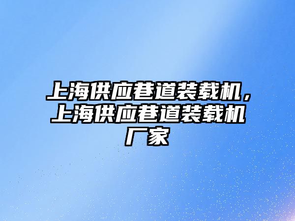 上海供應巷道裝載機，上海供應巷道裝載機廠家