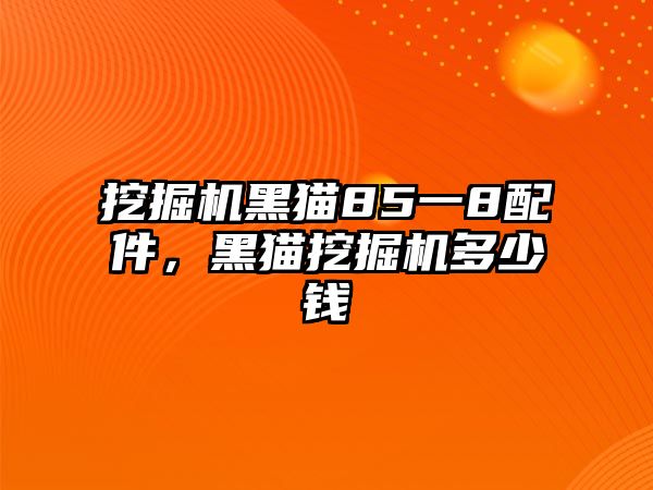 挖掘機(jī)黑貓85一8配件，黑貓挖掘機(jī)多少錢