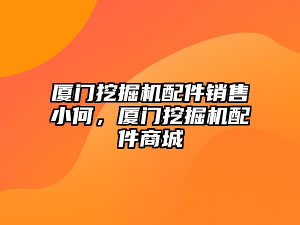 廈門挖掘機配件銷售小何，廈門挖掘機配件商城