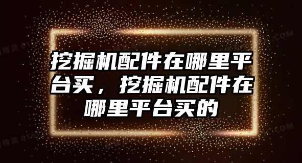 挖掘機配件在哪里平臺買，挖掘機配件在哪里平臺買的