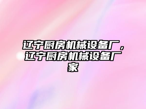 遼寧廚房機械設備廠，遼寧廚房機械設備廠家