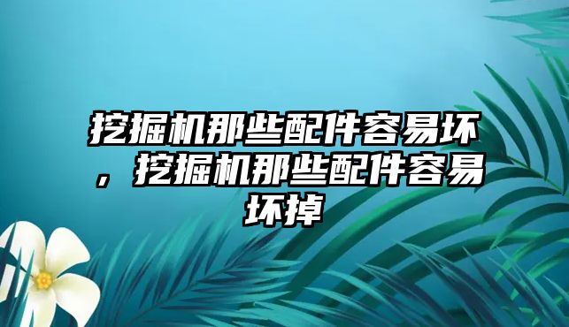 挖掘機(jī)那些配件容易壞，挖掘機(jī)那些配件容易壞掉