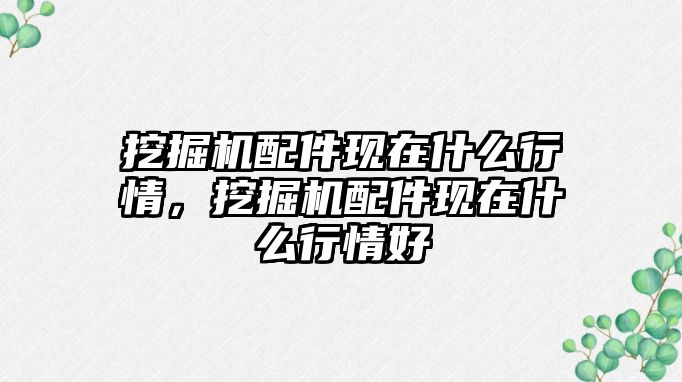 挖掘機配件現(xiàn)在什么行情，挖掘機配件現(xiàn)在什么行情好