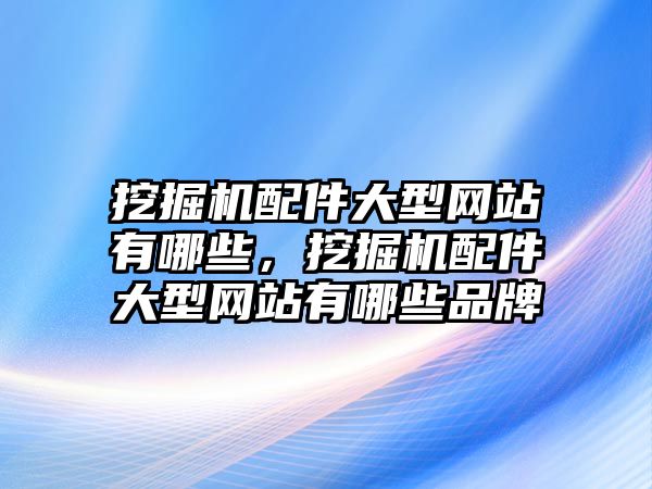 挖掘機配件大型網站有哪些，挖掘機配件大型網站有哪些品牌