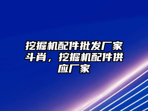 挖掘機配件批發廠家斗肖，挖掘機配件供應廠家