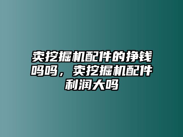 賣挖掘機配件的掙錢嗎嗎，賣挖掘機配件利潤大嗎