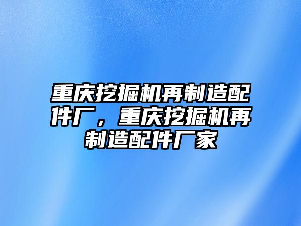 重慶挖掘機再制造配件廠，重慶挖掘機再制造配件廠家