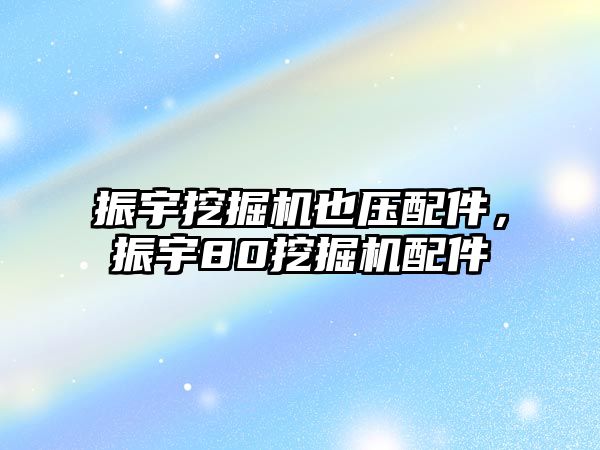 振宇挖掘機也壓配件，振宇80挖掘機配件