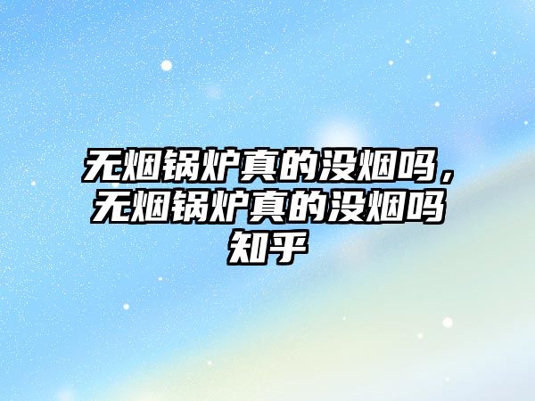 無煙鍋爐真的沒煙嗎，無煙鍋爐真的沒煙嗎知乎