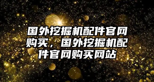 國外挖掘機配件官網購買，國外挖掘機配件官網購買網站