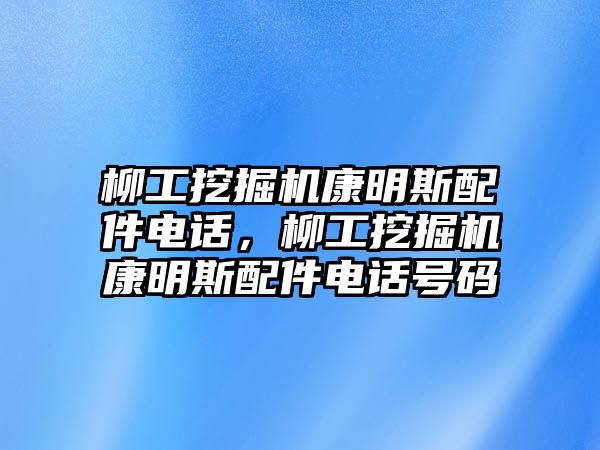 柳工挖掘機康明斯配件電話，柳工挖掘機康明斯配件電話號碼