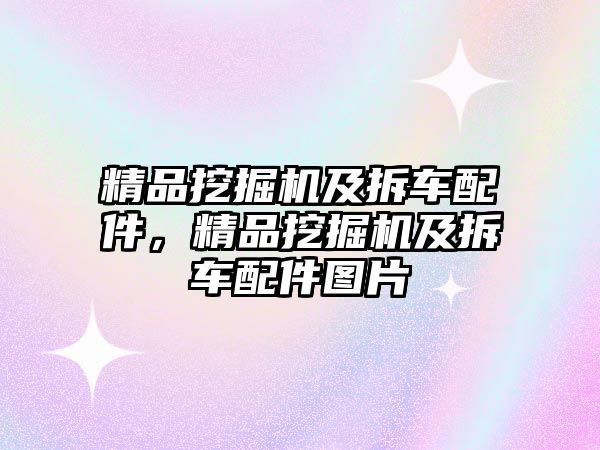 精品挖掘機及拆車配件，精品挖掘機及拆車配件圖片