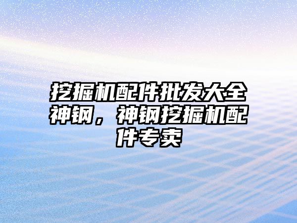 挖掘機配件批發大全神鋼，神鋼挖掘機配件專賣