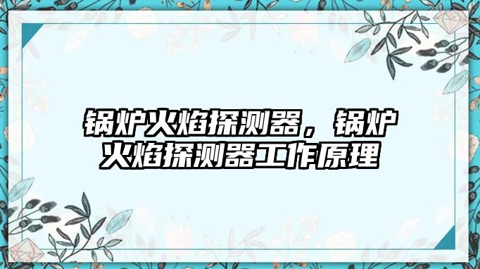 鍋爐火焰探測器，鍋爐火焰探測器工作原理