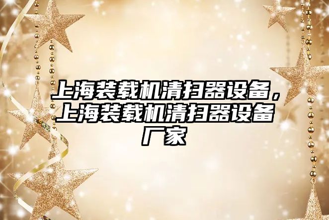 上海裝載機清掃器設備，上海裝載機清掃器設備廠家