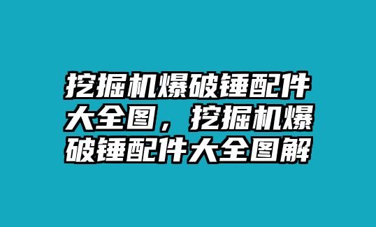 挖掘機爆破錘配件大全圖，挖掘機爆破錘配件大全圖解